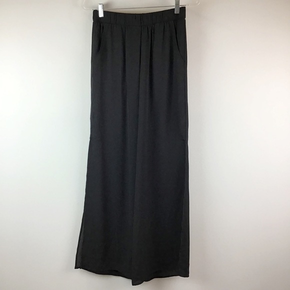 Krisa Revolve Black Side Slit Pants | XS 0/2 - Picture 2 of 12